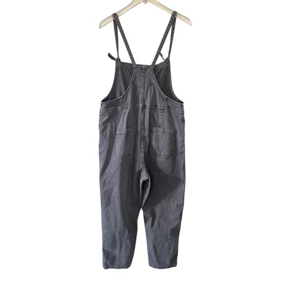 Pilcro Anthropologie Women's Baggy Denim Bib Overalls L Streetwear Festival - Picture 2 of 9